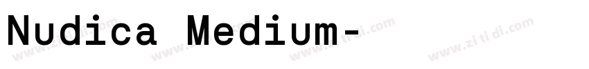 Nudica Medium字体转换